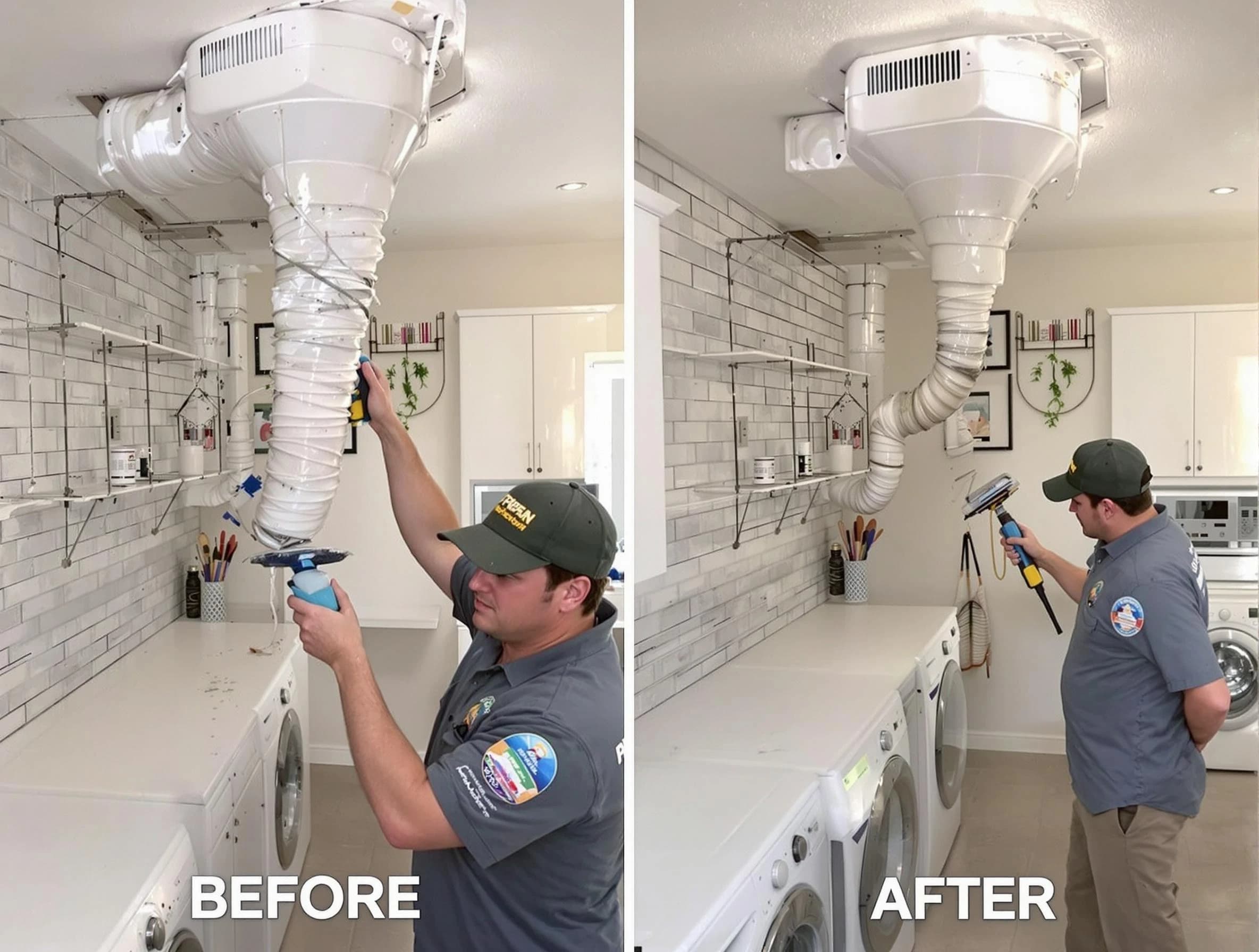 Professional dryer exhaust vent cleaning by Austell Dryer Vent Cleaning in Austell