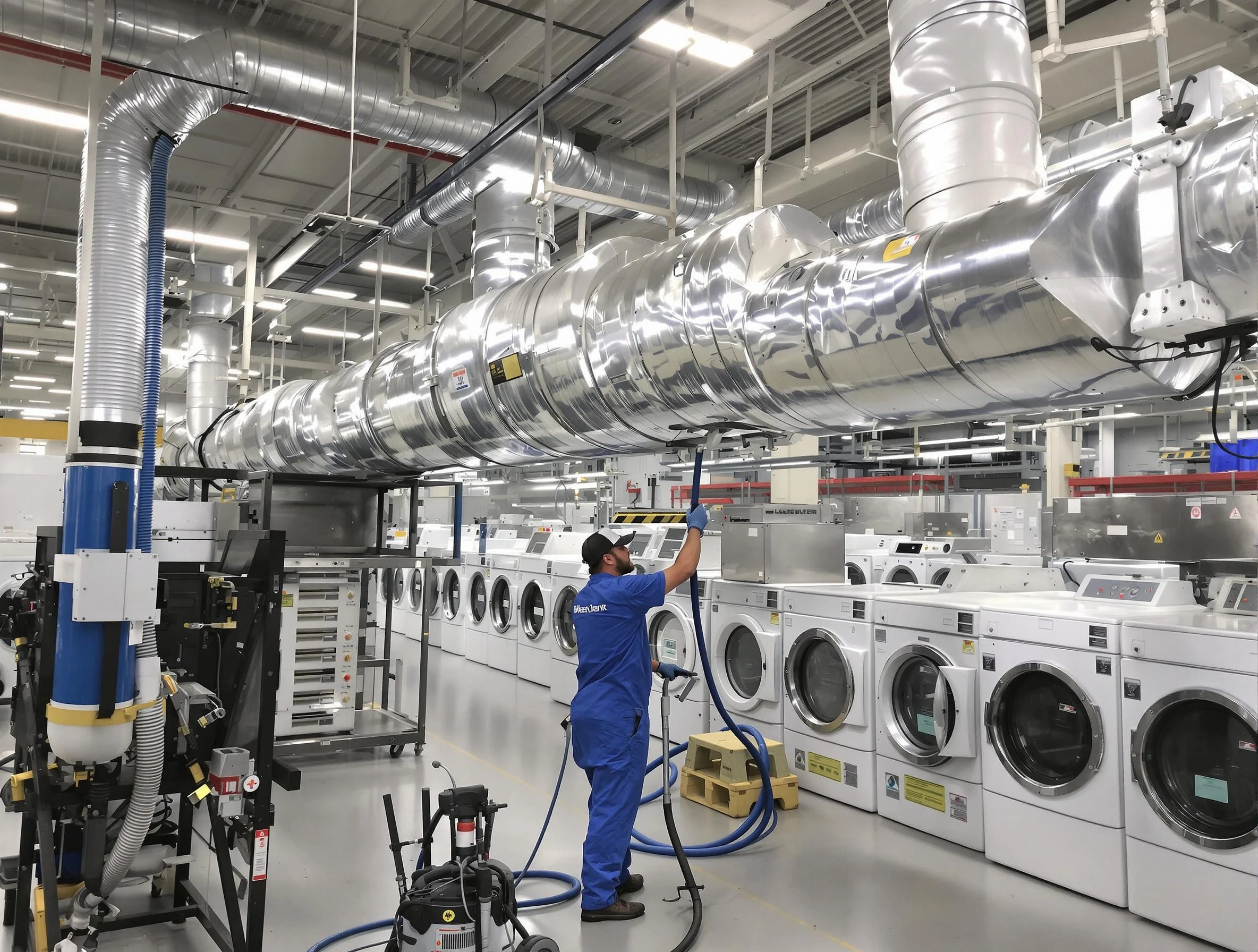 Austell Dryer Vent Cleaning team performing heavy-duty industrial dryer vent cleaning in Austell